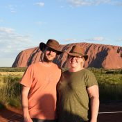 Uluru und wir